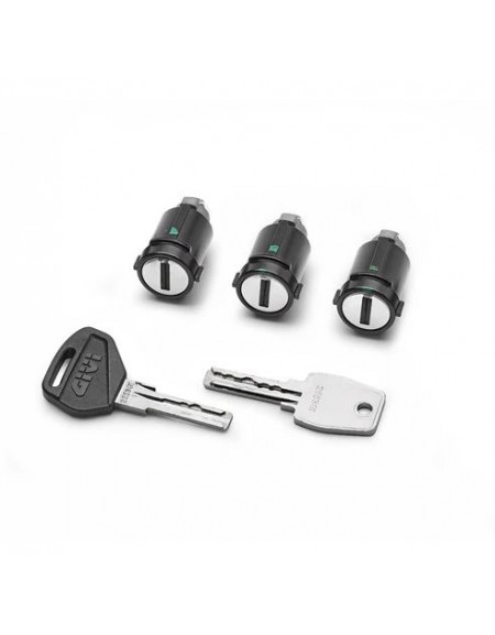 KIT CERRADURAS 3 PZ LLAVE PARA MALETAS GIVI